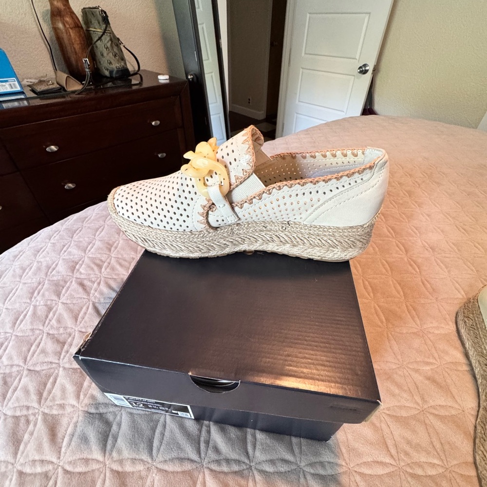 Dolce Vita Cream Espadrille Wedges